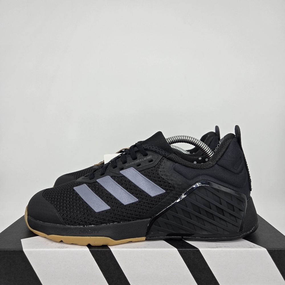 adidas Dropset 3 ID8632 Core Black Grey Women's Workout Shoes Size 7